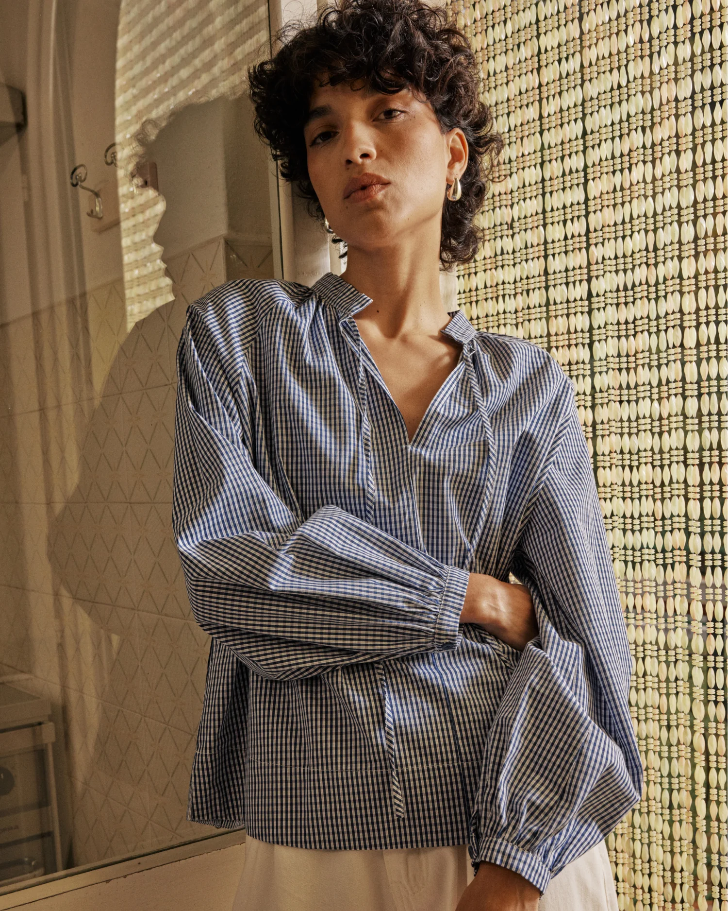 BlouseacarreauxencotonmarineVarry (1)