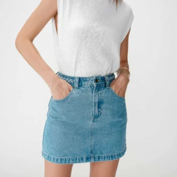 JUPE COURTE WHITNEY LIGHTBLUE