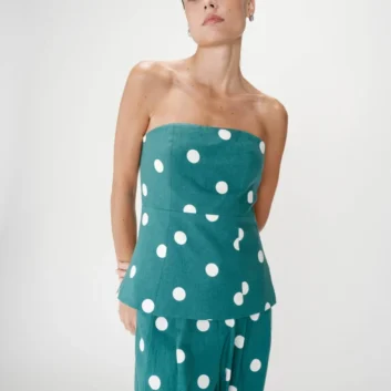 TOP BUSTIER WIXIE EMERAUDE